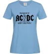 Женская футболка High voltage AC/DC Голубой фото
