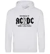 Женская толстовка (худи) High voltage AC/DC Серый меланж фото