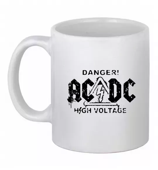 Чашка керамическая High voltage AC/DC Белый фото