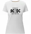 Жіноча преміум футболка High voltage AC/DC Білий фото