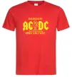 Мужская футболка High voltage AC/DC Красный фото