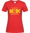 Женская футболка High voltage AC/DC Красный фото