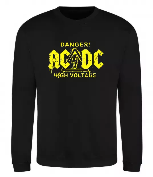 Світшот High voltage AC/DC Чорний фото