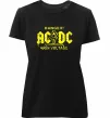 Жіноча преміум футболка High voltage AC/DC Чорний фото