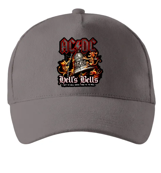 Кепка Hells bells AC/DC Серый фото