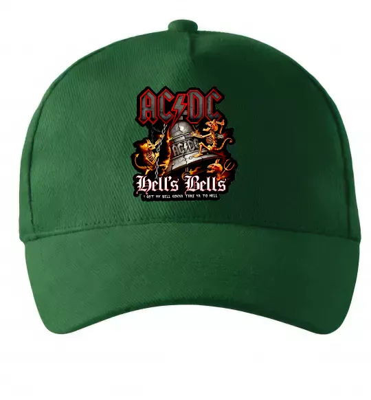Кепка Hells bells AC/DC Темно-зеленый фото