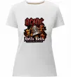 Женская премиум футболка Hells bells AC/DC Белый фото