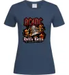 Женская футболка Hells bells AC/DC Темно-синий фото