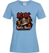 Женская футболка Hells bells AC/DC Голубой фото