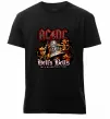 Мужская премиум футболка Hells bells AC/DC Черный фото