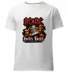 Мужская премиум футболка Hells bells AC/DC Белый фото