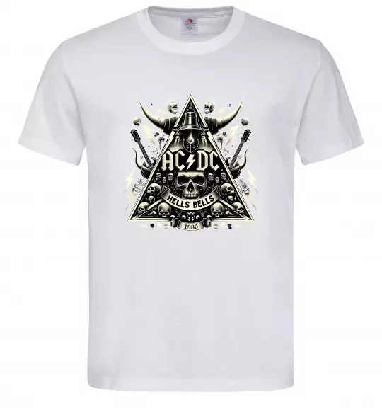 Чоловіча футболка Hells bells print Білий фото