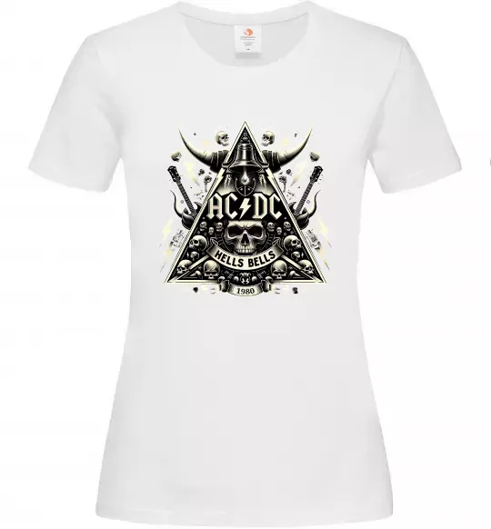 Женская футболка Hells bells print Белый фото