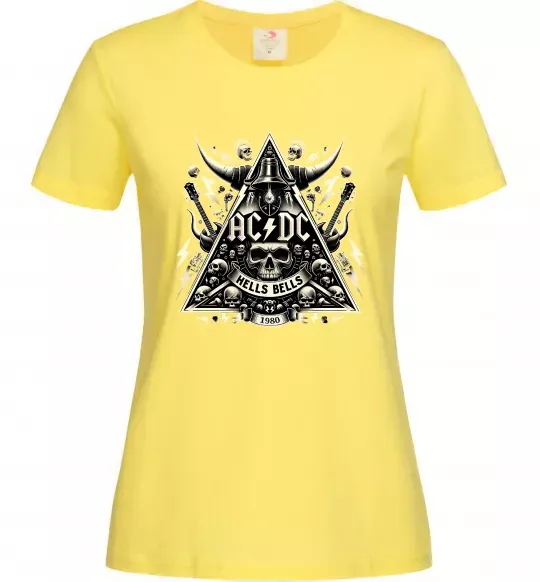 Женская футболка Hells bells print Лимонный фото