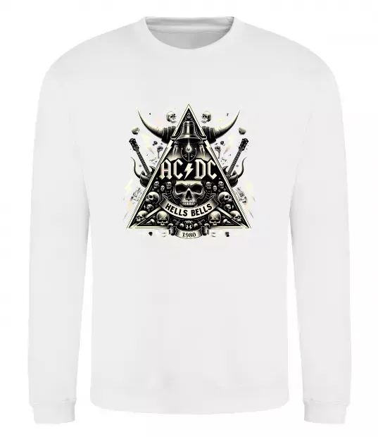 Світшот Hells bells print Білий фото