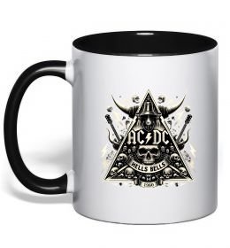 Чашка з кольоровою ручкою Hells bells print