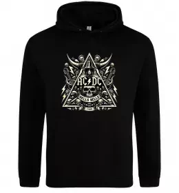 Мужская толстовка (худи) AC/DC група Черный фото Мужская толстовка (худи) AC/DC група Черный фото