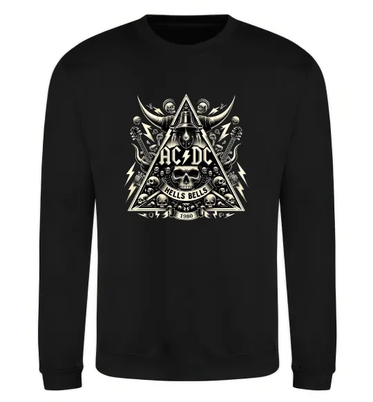 Світшот Hells bells print Чорний фото
