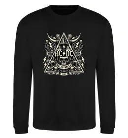 Свитшот AC/DC блискавка з рогами Белый фото