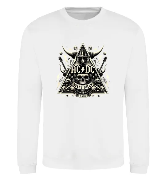 Світшот Hells bells print Білий фото