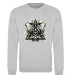 Світшот Hells bells print Сірий меланж фото