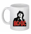 Чашка керамическая Angus Young AC/DC Белый фото