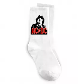Шкарпетки Angus Young AC/DC Білий фото