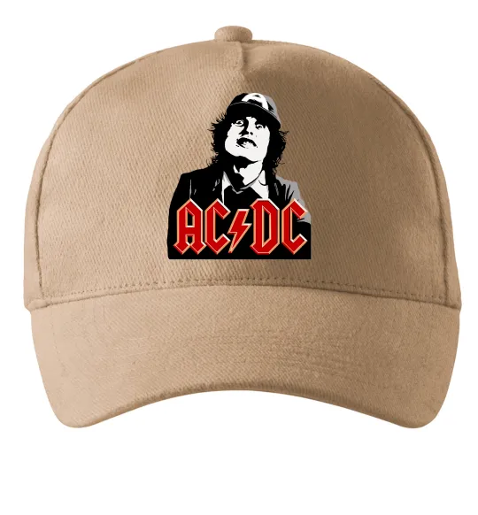 Кепка Angus Young AC/DC Песочный фото