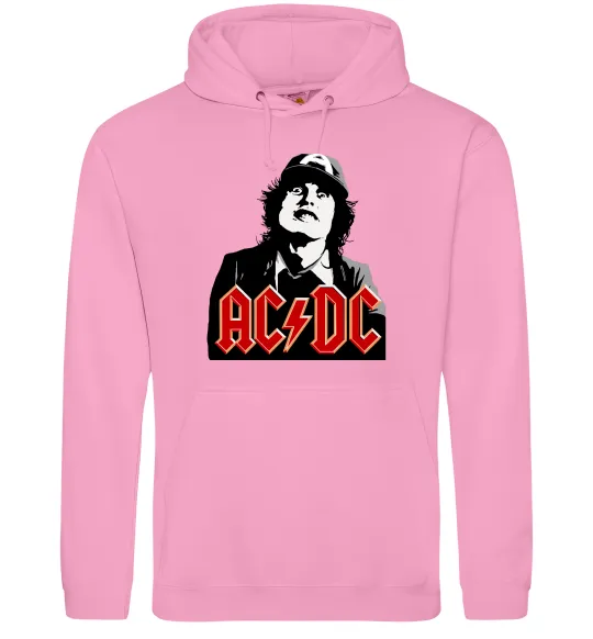 Мужская толстовка (худи) Angus Young AC/DC Розовый фото