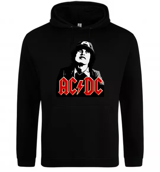 Чоловіча толстовка (худі) Angus Young AC/DC Чорний фото