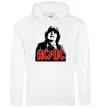 Чоловіча толстовка (худі) Angus Young AC/DC Білий Чоловіча толстовка (худі) Angus Young AC/DC Білий фото