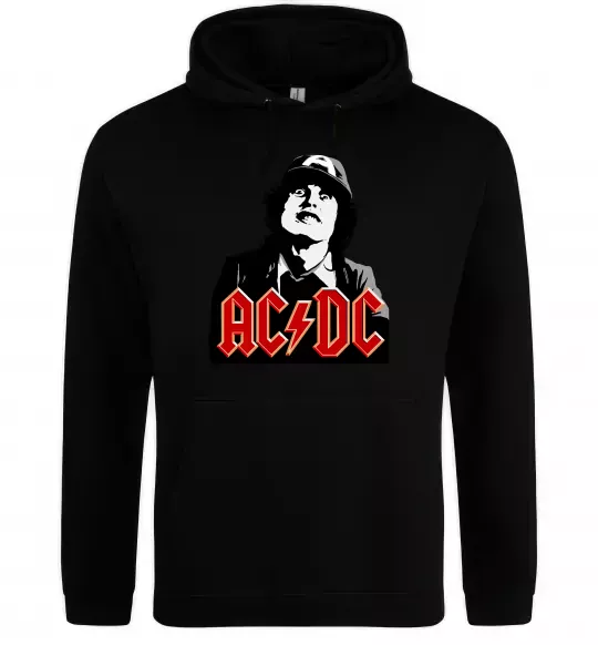Женская толстовка (худи) Angus Young AC/DC Черный фото