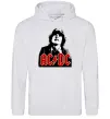 Женская толстовка (худи) Angus Young AC/DC Серый меланж Женская толстовка (худи) Angus Young AC/DC Серый меланж фото