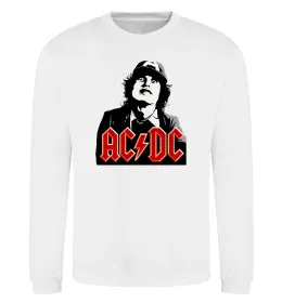 Свитшот Angus Young AC/DC Белый фото