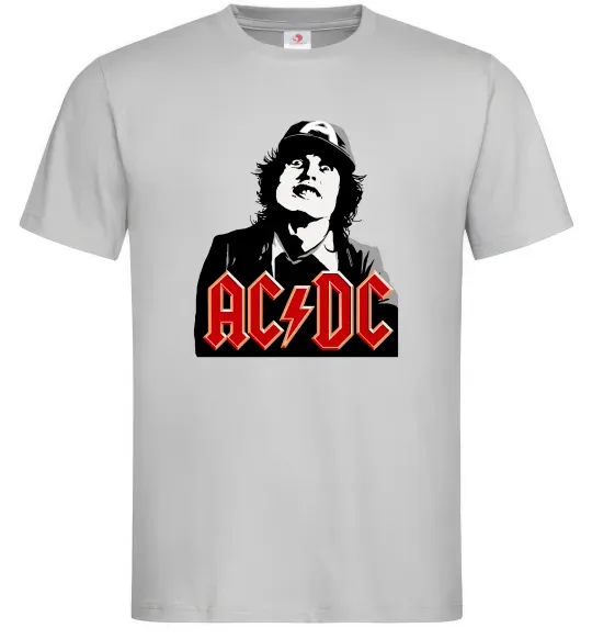 Чоловіча футболка Angus Young AC/DC Сірий фото