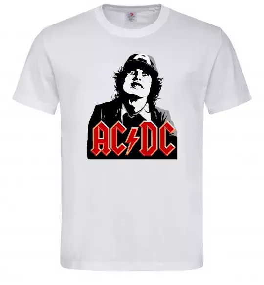 Чоловіча футболка Angus Young AC/DC Білий фото