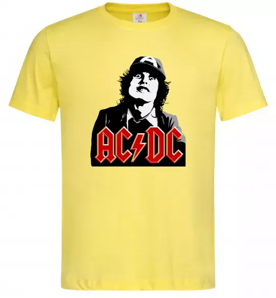 Чоловіча футболка Angus Young AC/DC Лимонний фото