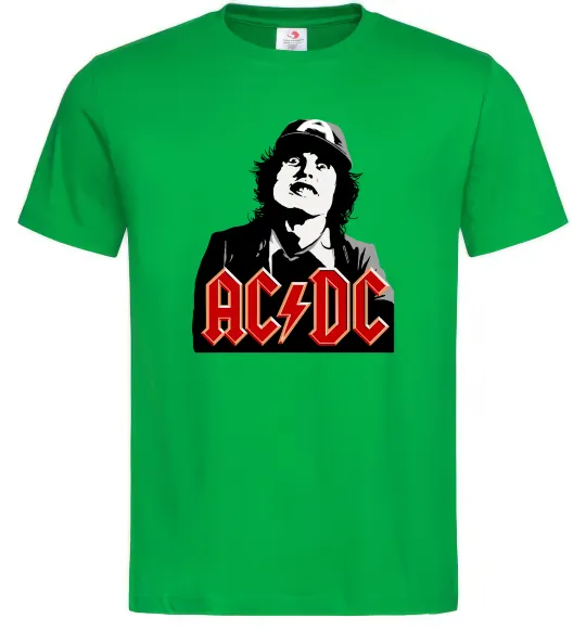 Чоловіча футболка Angus Young AC/DC Зелений фото