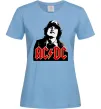 Женская футболка Angus Young AC/DC Голубой фото