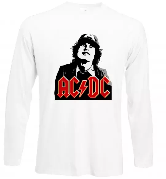 Лонгслив Angus Young AC/DC Белый фото