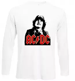 Лонгслів Angus Young AC/DC Білий фото