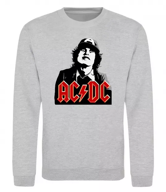 Світшот Angus Young AC/DC Сірий меланж фото