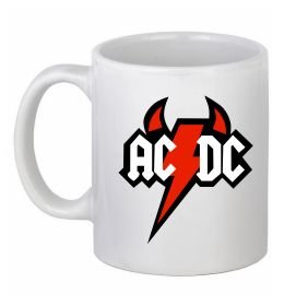 Чашка керамическая AC/DC блискавка з рогами Чашка керамическая AC/DC блискавка з рогами