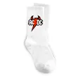 Носки AC/DC блискавка з рогами Белый фото