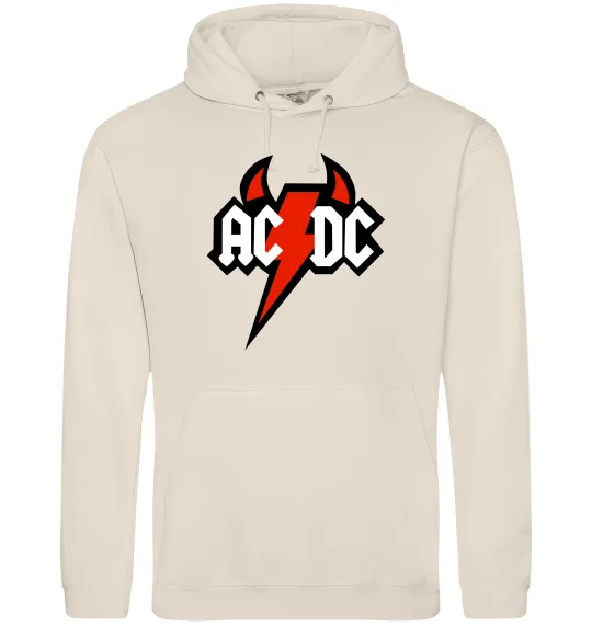 Чоловіча толстовка (худі) AC/DC блискавка з рогами Таш фото