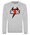Свитшот AC/DC блискавка з рогами Серый меланж фото