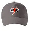 Кепка AC/DC блискавка з рогами Сірий фото