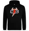 Жіноча толстовка (худі) AC/DC блискавка з рогами Чорний Жіноча толстовка (худі) AC/DC блискавка з рогами Чорний фото