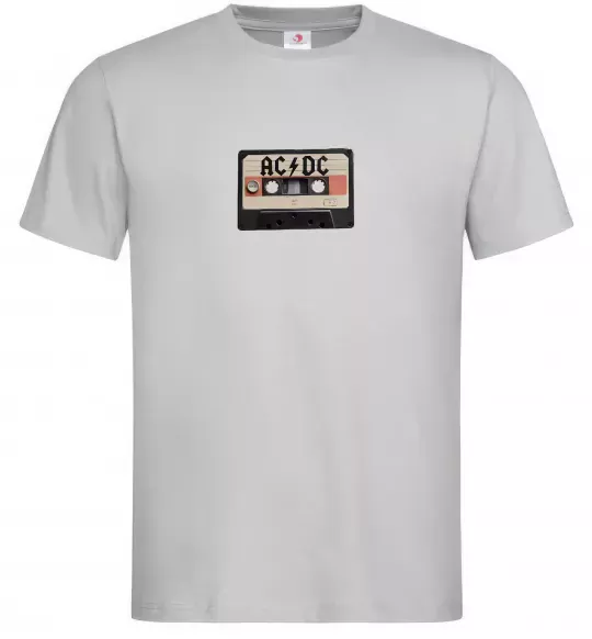Мужская футболка AC/DC Casette Серый фото