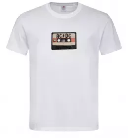 Мужская футболка AC/DC Casette Белый фото